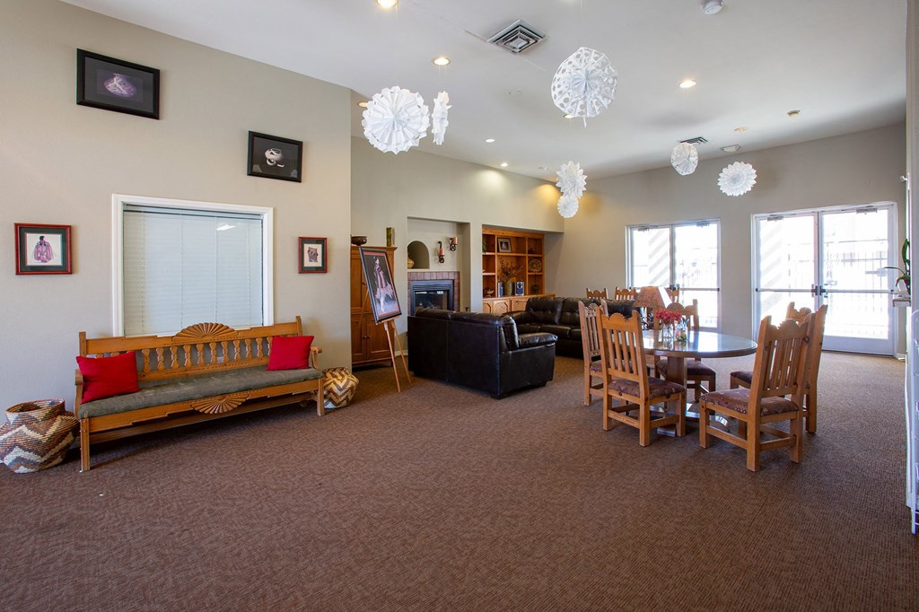 clubhouse lounge at Aspen Ridge Apartments in Albuquerque New Mexico
